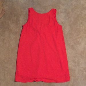 Everly Red Shift Dress w/ Bow Detail Size M